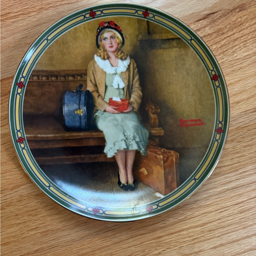 Knowles White Collectors Plate "A Young Girl's Dream"